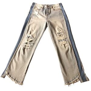 TRUE RELIGION WOMENS HIGH RISE STARR CROPPED STRAIGHT JEANS SIZE 27